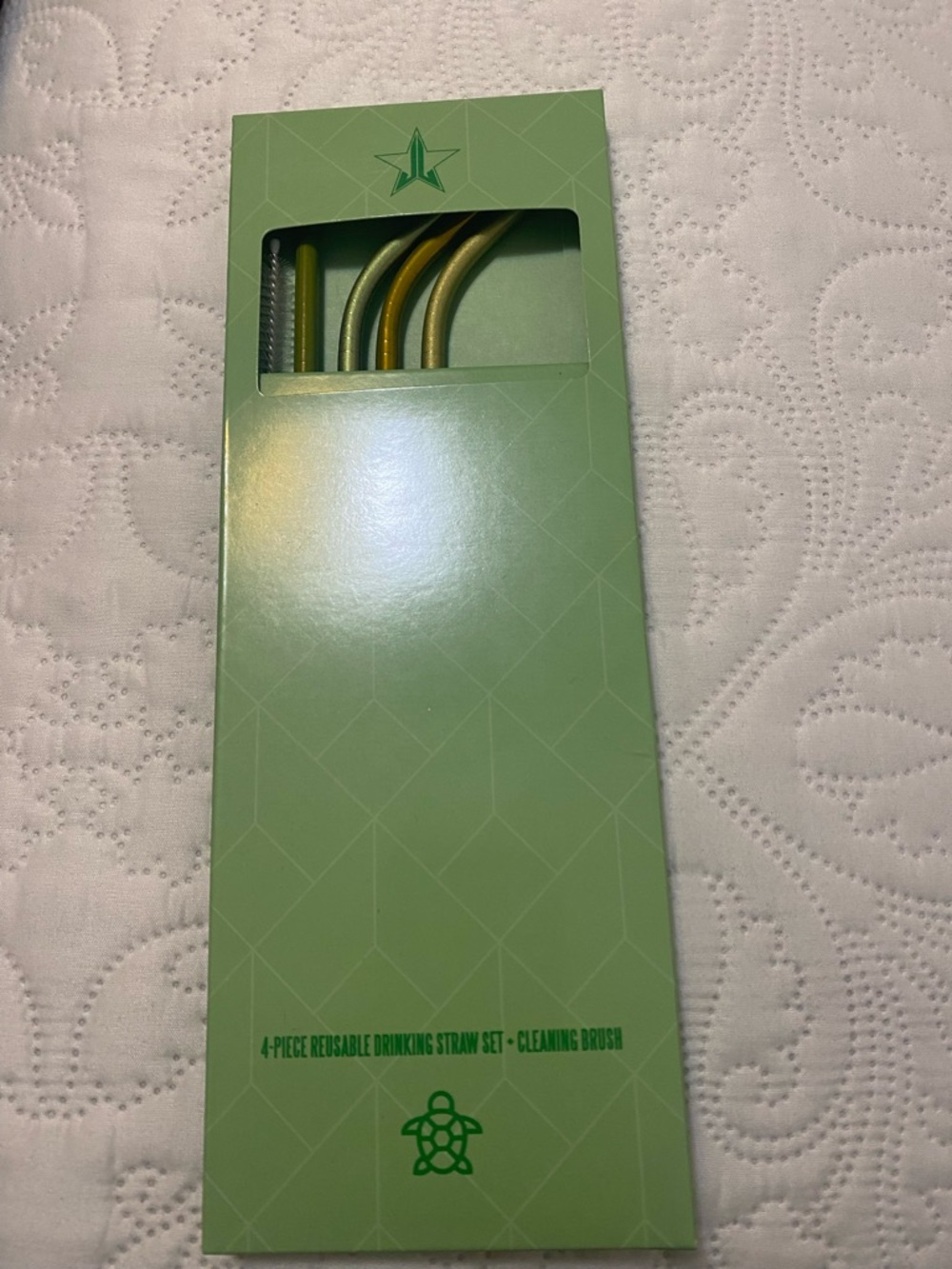 Jeffree Star Custom Green Stainless Steel Straw Set - Picture 5 of 8